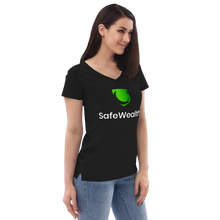 Load image into Gallery viewer, Official Women’s SafeWealth Recycled V-neck T-Shirt
