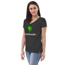Load image into Gallery viewer, Official Women’s SafeWealth Recycled V-neck T-Shirt