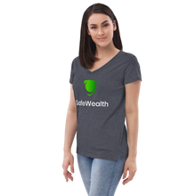 Load image into Gallery viewer, Official Women’s SafeWealth Recycled V-neck T-Shirt