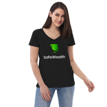 Load image into Gallery viewer, Official Women’s SafeWealth Recycled V-neck T-Shirt

