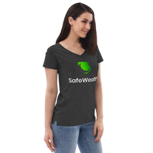 Load image into Gallery viewer, Official Women’s SafeWealth Recycled V-neck T-Shirt
